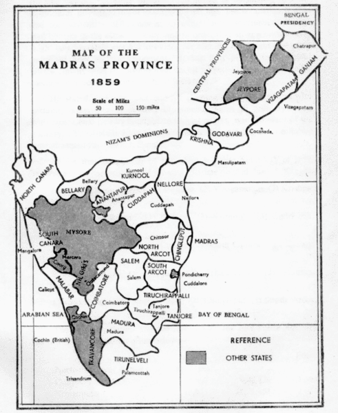 1859 లో మద్రాసు ప్రావిన్సు